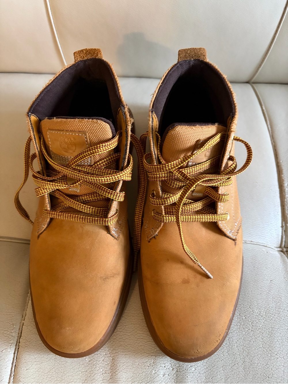 Timberland Wheat/Tan Lace-Up Work Boots